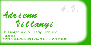 adrienn villanyi business card
